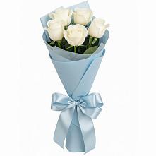 Букет 5 Белых роз Проуд в Починках