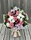 Букет цветов из: Альстромерии, Гвоздики, Розы и Хризантемы в Починках