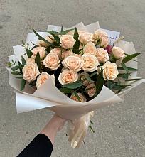 Букет Кремовые розы Латте в Починках