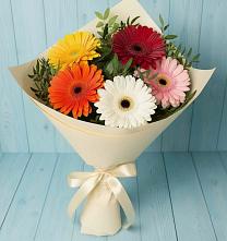 Букет цветов из:  Герберы в Починках