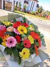Букет цветов из:  Герберы #REPLACE_PRED# Починках