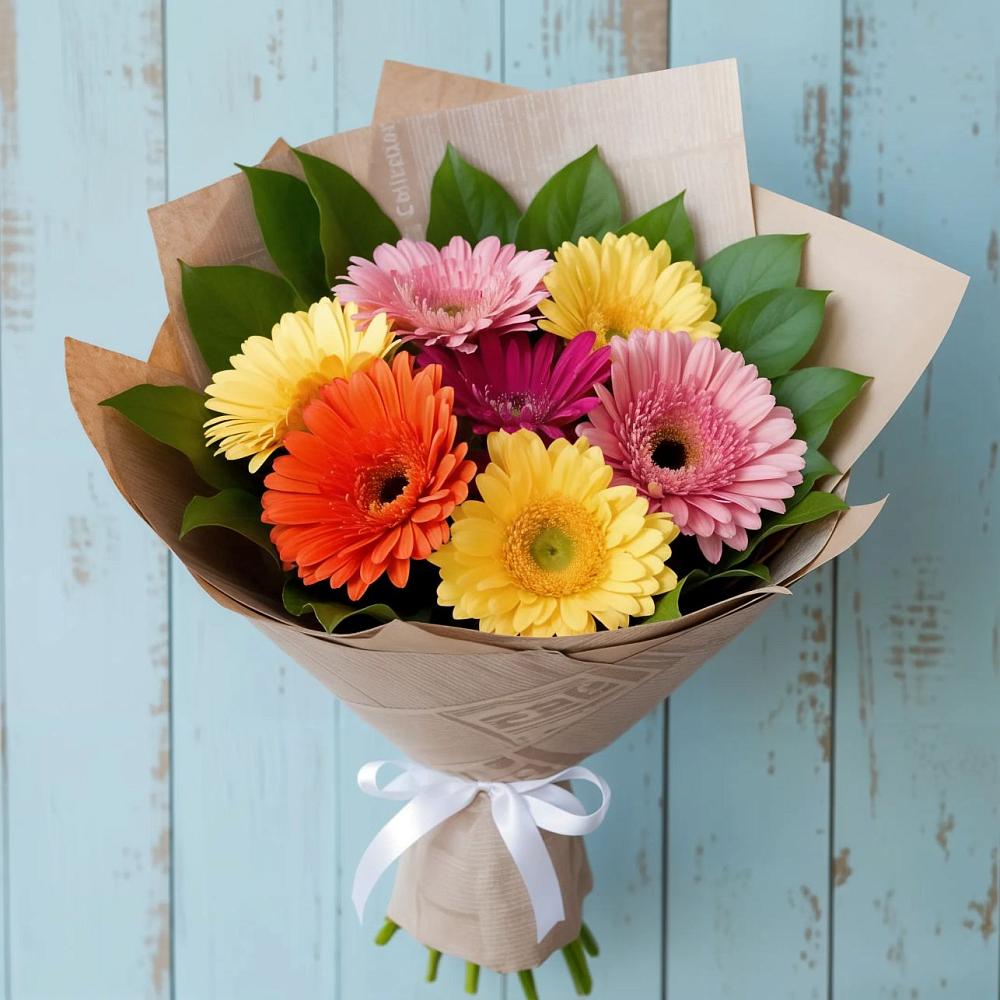 Букет цветов из: Герберы в Починках