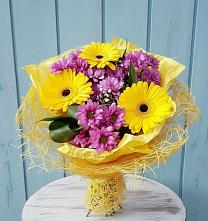 Букет цветов из:  Хризантемы и Герберы в Починках