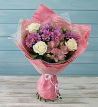 Букет цветов из:  Герберы в Починках