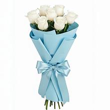 Букет 7 белых роз Проуд #REPLACE_PRED# Починках