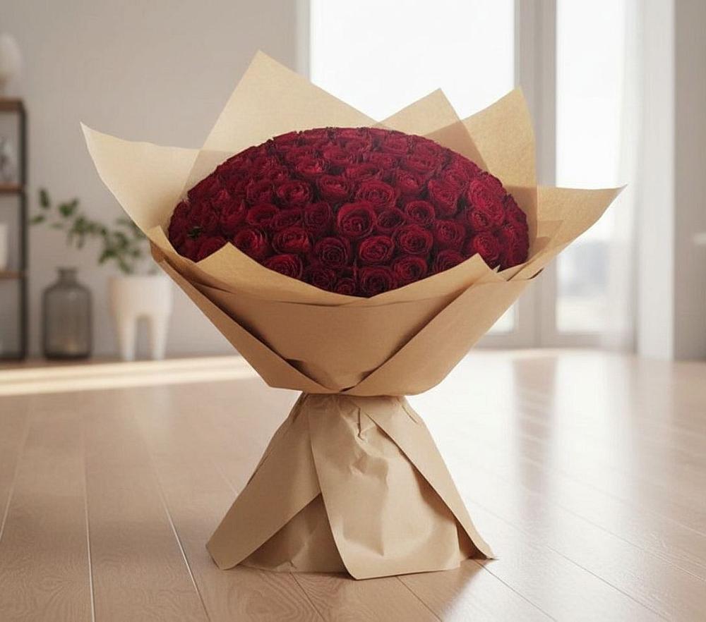 Букет 101 Красная роза в Починках