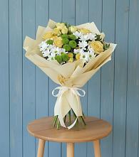 Букет цветов из:  Хризантемы и Розы в Починках