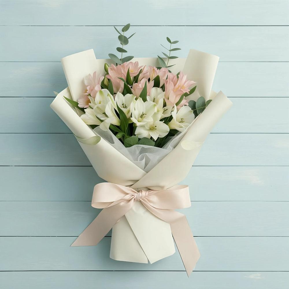 Букет цветов из: Альстромерии в Починках