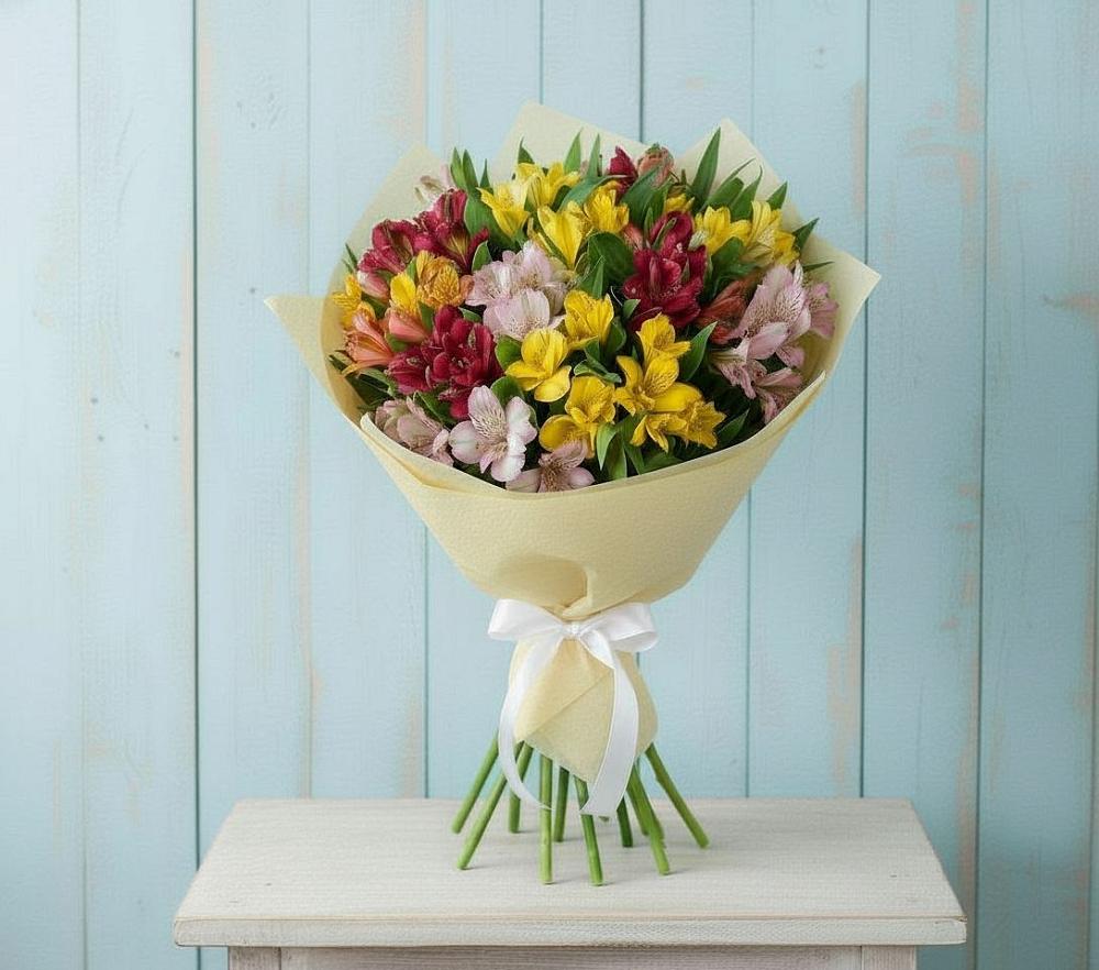 Букет цветов из: Альстромерии в Починках
