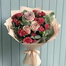 Букет цветов из:  Гвоздики и Розы в Починках