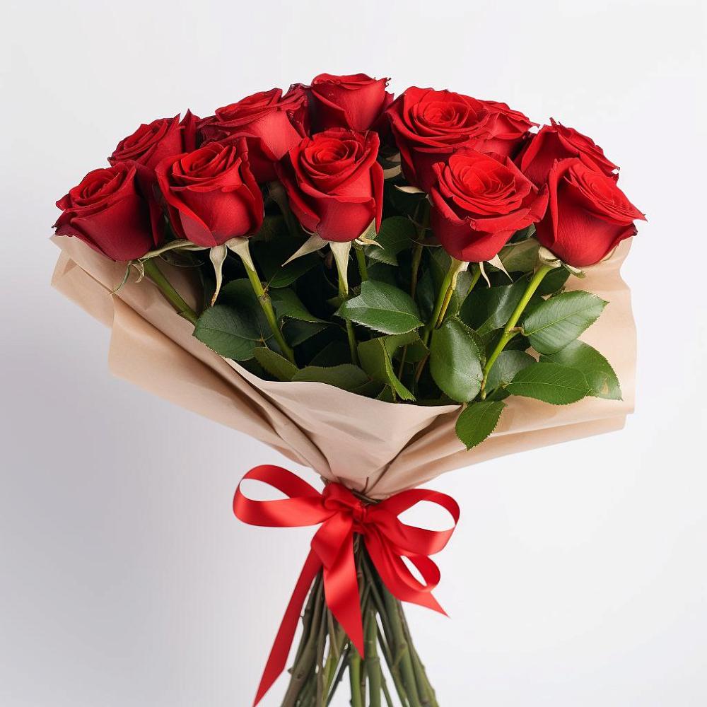 Букет 11 Красных роз Эдлесс Лав в Починках